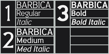 Barbica Font Poster 2