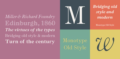 Monotype Old Style Font Poster 1