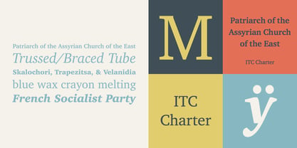 ITC Charter Font Poster 1