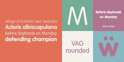 VAG Rounded Font Poster 3