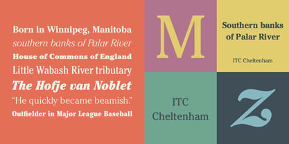 ITC Cheltenham Font Poster 1