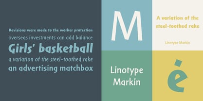 Linotype Markin Font Poster 1