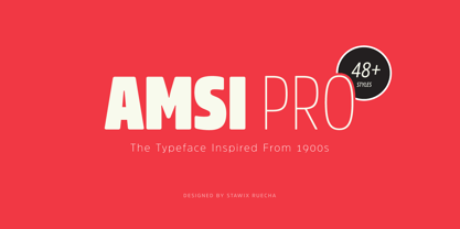 Amsi Pro Font Poster 14
