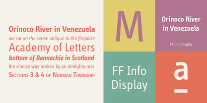 FF Info Display Font Poster 3