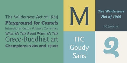 ITC Goudy Sans Police Poster 3