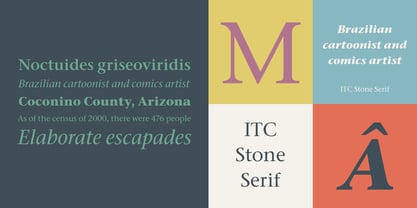 ITC Stone Serif Fuente Póster 3