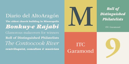 ITC Garamond Font Poster 3