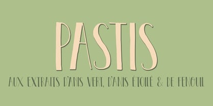 Pastis Font Poster 1