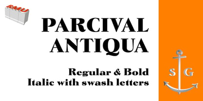 Parcival Antiqua Police Affiche 1