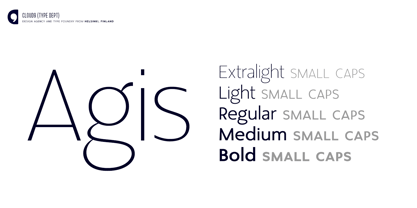 Agis Font Poster 4