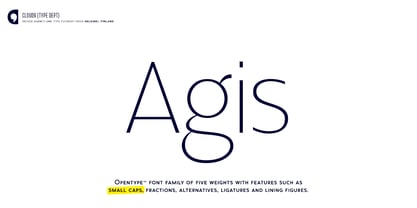 Agis Font Poster 3