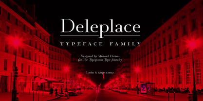 Deleplace Font Poster 1