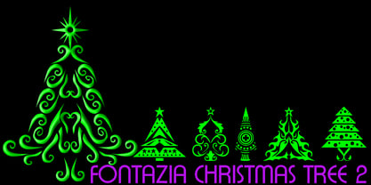 Fontazia Christmas Tree 2 Fuente Póster 3
