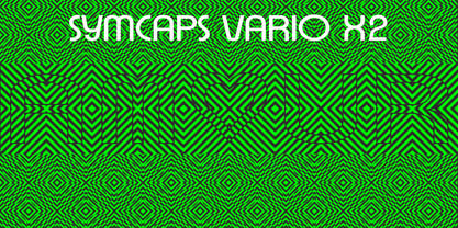 Symcaps Vario X2 Font Poster 3