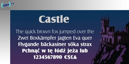 Castle Font Poster 1