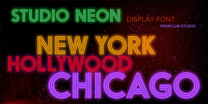 Studio Neon Font Poster 1