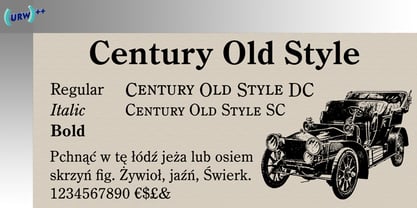 Century Old Style Fuente Póster 1