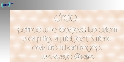 Circle Font Poster 1