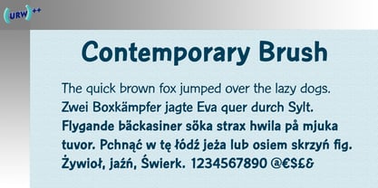 Contemporary Brush Font Poster 1