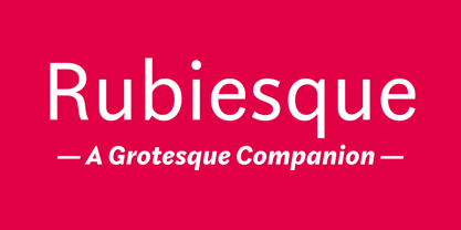 Rubiesque Font Poster 3