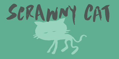 Scrawny Cat Fuente Póster 1
