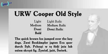Cooper Old Style Fuente Póster 1