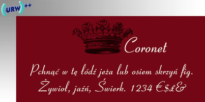 Coronet I Font Poster 1