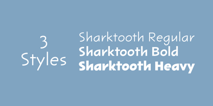 Sharktooth Font Poster 3