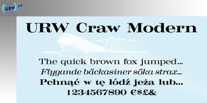 Craw Modern Font Poster 1