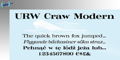 Craw Modern Fuente Póster 1