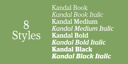 Kandal Font Poster 3