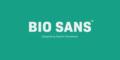 Bio Sans Police Poster 1