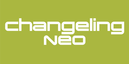 Changeling Neo Font Poster 1