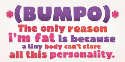 Bumpo Font Poster 6