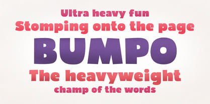 Bumpo Font Poster 1