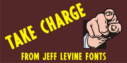 Take Charge JNL Font Poster 1