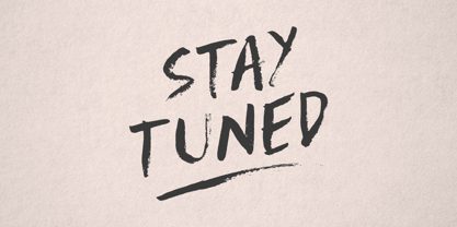 Stay Tuned Font Poster 1