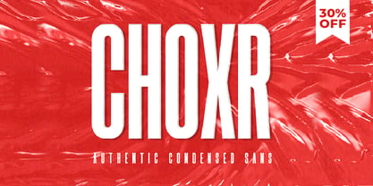Choxr Font Poster 9