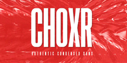 Choxr Font Poster 1