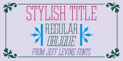Stylish Title JNL Font Poster 1
