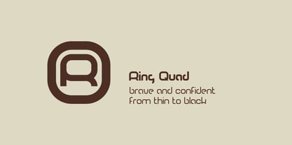Ring Quad Font Poster 3