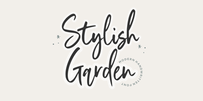 Stylish Garden Font Poster 1