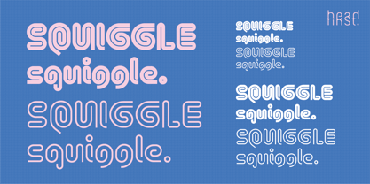 Squiggle Font Poster 12