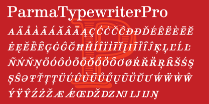 Parma Typewriter Pro Font Poster 6