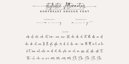 Northeast Oregon Font Poster 10
