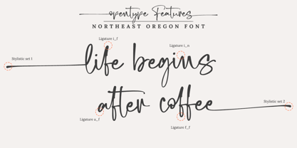 Northeast Oregon Font Poster 8
