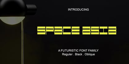 Space Asia Font Poster 1