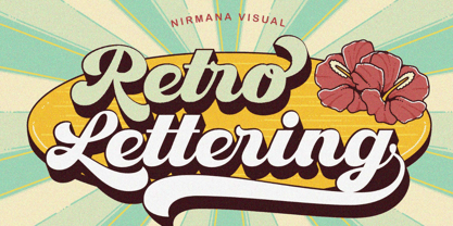 Retro Lettering Font Poster 1