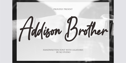 Addison Brother Font Poster 1