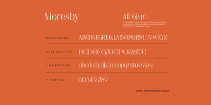 Moresby Font Poster 10